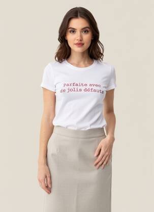 T-shirt blanc MONSIEUR TSHIRT femme