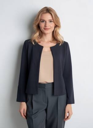 Gilet manches longues bleu DIVERSE femme
