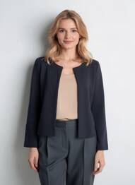 Gilet manches longues bleu DIVERSE femme