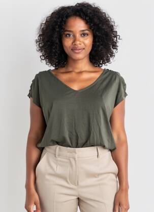 Top vert STREET ONE femme