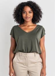 Top vert STREET ONE femme