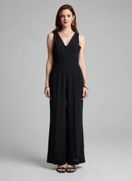 Combi-pantalon noir MANGO femme