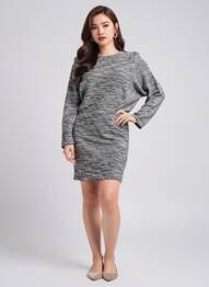 Robe courte noir MANGO femme