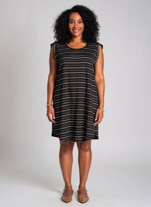 Robe courte noir STREET ONE femme