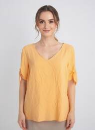 Chemisier orange CECIL femme