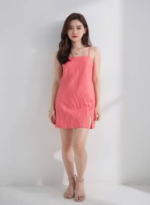 Robe courte rouge ONLY femme