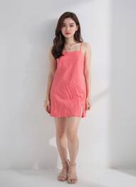Robe courte rouge ONLY femme