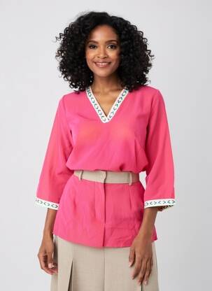Blouse rose BELLITA femme