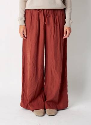Pantalon large rouge MANGO femme