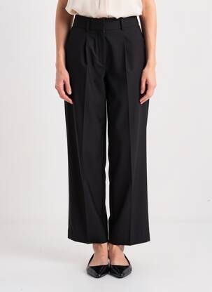 Pantalon droit noir ASTRID BLACK LABEL femme