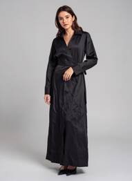 Robe longue noir YUGEN femme