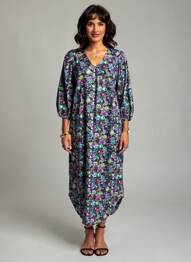 Robe mi-longue violet NUMPH femme