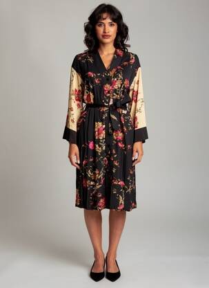 Robe mi-longue noir TRAMONTANA femme