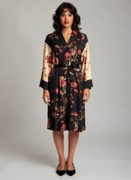 Robe mi-longue noir TRAMONTANA femme