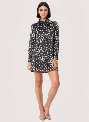 Robe mi-longue noir OBJECT femme