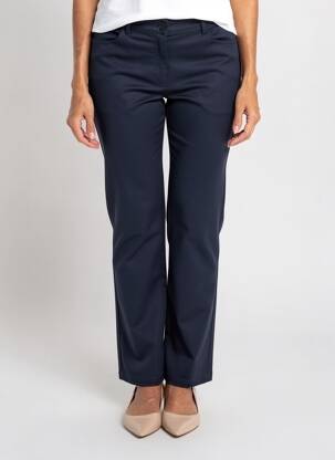 Pantalon droit bleu MULTIPLES femme
