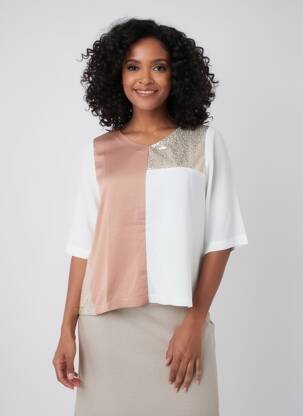 T-shirt blanc MULTIPLES femme