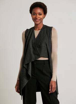 Gilet sans manche gris MULTIPLES femme