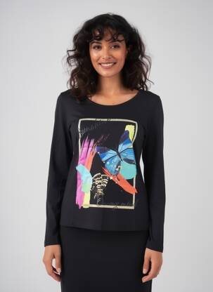 T-shirt noir MULTIPLES femme