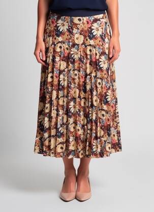 Jupe mi-longue bleu TOM TAILOR femme