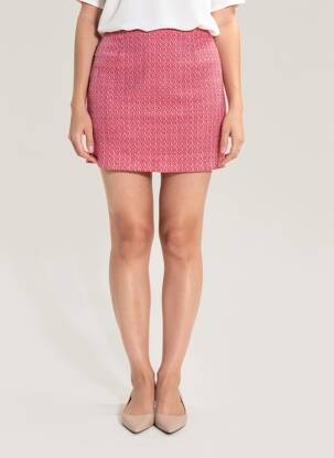 Jupe courte rose MORGAN femme