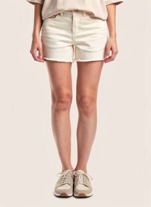 Short coupe droite beige ONLY femme