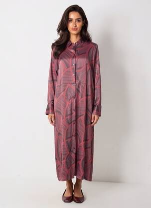 Robe longue rouge TOM TAILOR femme