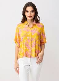 Chemisier manches courtes manches courtes orange VERO MODA femme