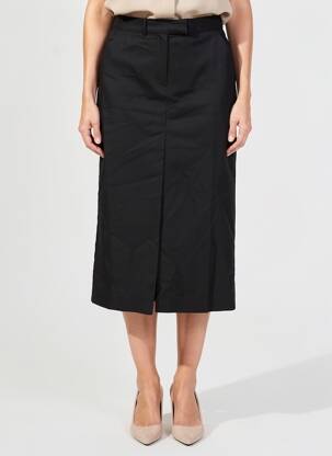 Jupe mi-longue noir ASTRID BLACK LABEL femme