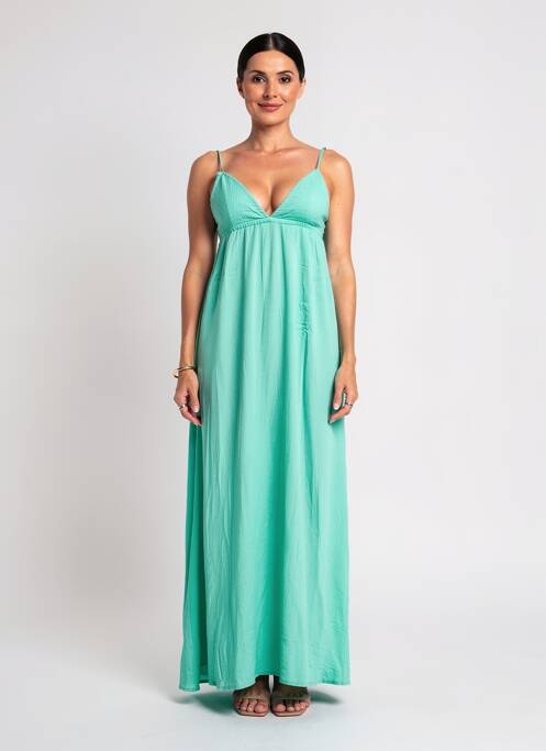 Robe longue sans manche sans manche vert ONLY femme