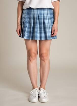 Jupe courte bleu ONLY femme