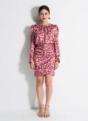 Robe courte rouge MORGAN femme
