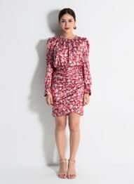 Robe courte rouge MORGAN femme