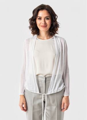 Gilet manches longues blanc STREET ONE femme