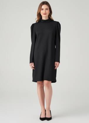 Robe mi-longue noir VERO MODA femme