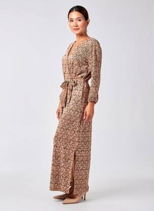 Robe longue marron GARCIA femme