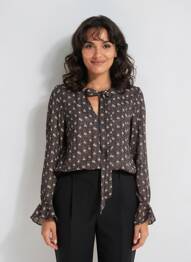 Chemisier marron MOLLY BRACKEN femme