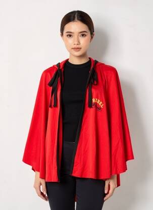 Poncho rouge ZEB STYLE LAB  femme