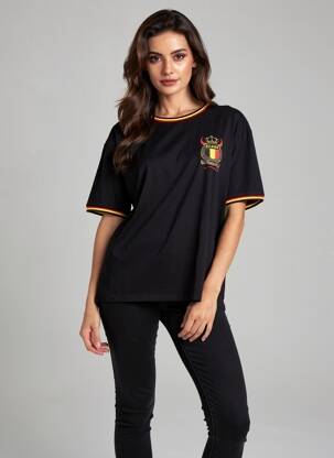 T-shirt noir ZEB STYLE LAB  femme