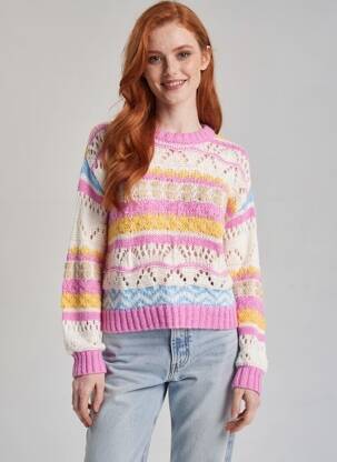 Pull rose VERO MODA femme
