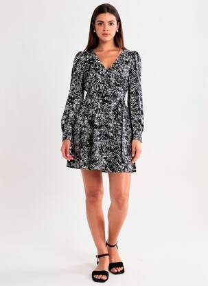 Robe mi-longue noir VERO MODA femme