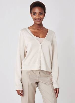 Gilet manches longues beige STREET ONE femme