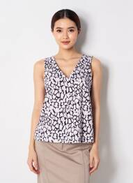 Blouse col v noir VERO MODA femme