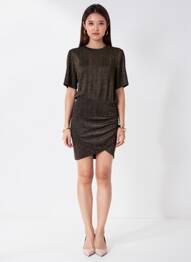 Robe courte or MANGO femme