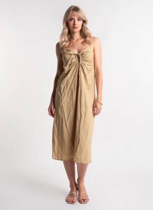 Robe courte sans manche sans manche beige ONLY femme
