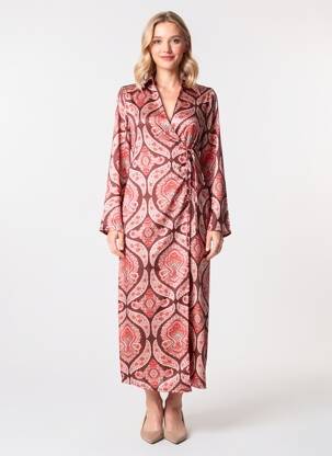 Robe longue rouge MANGO femme