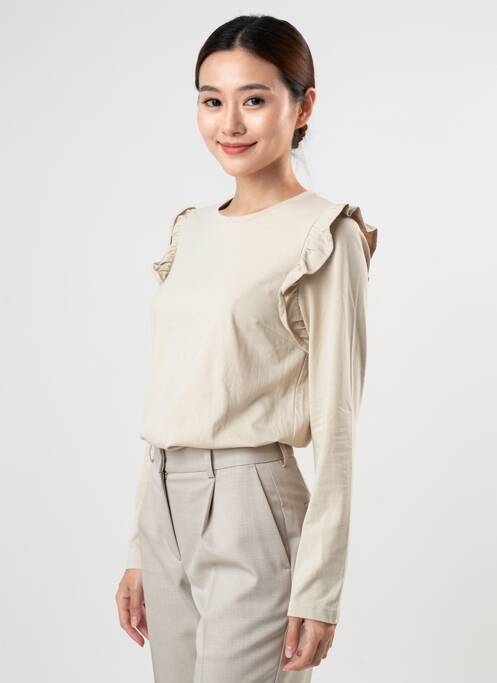 T-shirt gris MANGO femme