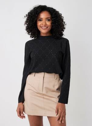 T-shirt noir STREET ONE femme