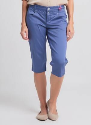 Pantacourt bleu STREET ONE femme