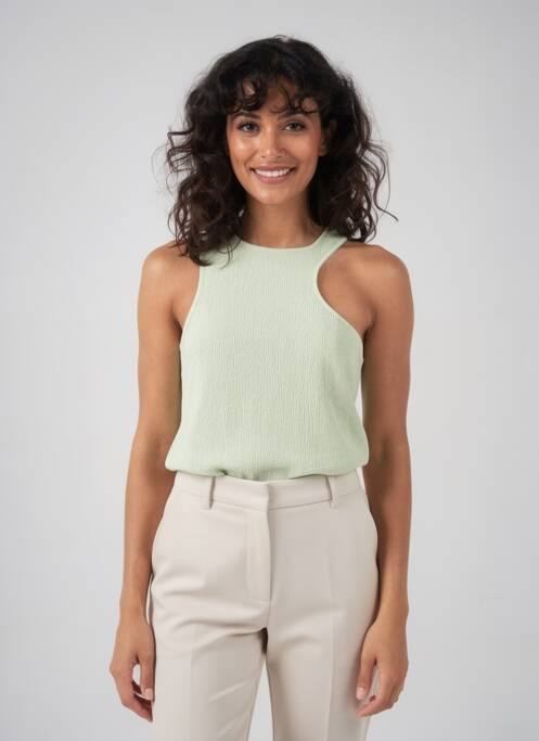 Débardeur coupe droite sans manche vert VERO MODA femme